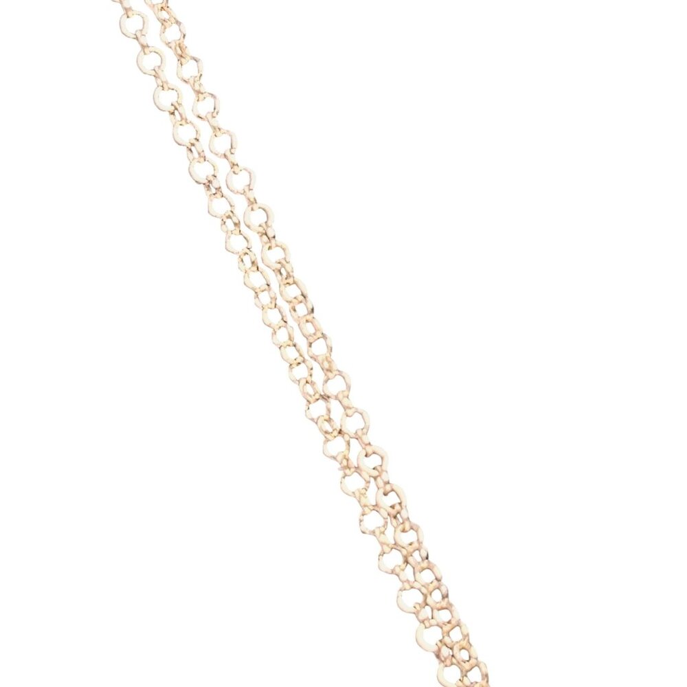 Bronzo Italia Rose Gold Tone Necklace With Blue Druzy Teardrop Pendant (6290) - Picture 5 of 9